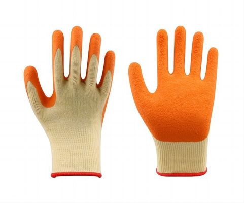 Beli Gloves Crinkle Latex Finish Rubber Dip dengan 10 Gauge Polyester Liner EN388 CE UKCA Sertifikasi Keamanan Gloves Kerja pembuatan online