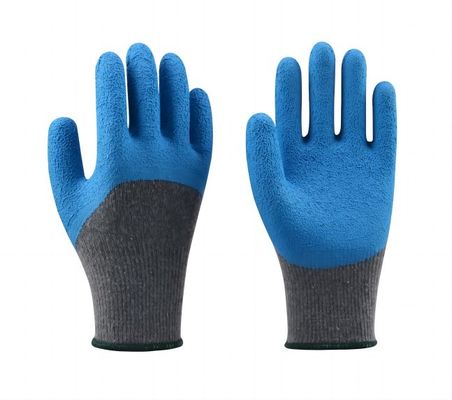 Beli 10 Gauge Latex Crinkle Palm Coated Rubber Diped Gloves EN388 Bersertifikat untuk konstruksi dan berkebun pembuatan online