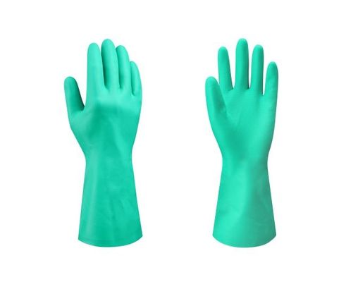Beli Gauge 8 M Ukuran Sarung Tangan Tahan Bahan Kimia Reusable Oil Proof Acid Solvent Oil Nitrile pembuatan online
