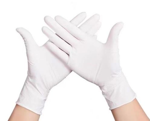 Beli Sarung Tangan Sekali Pakai Pelindung L XL Bebas Serbuk Putih Sarung Tangan Lateks Sekali Pakai Murni pembuatan online