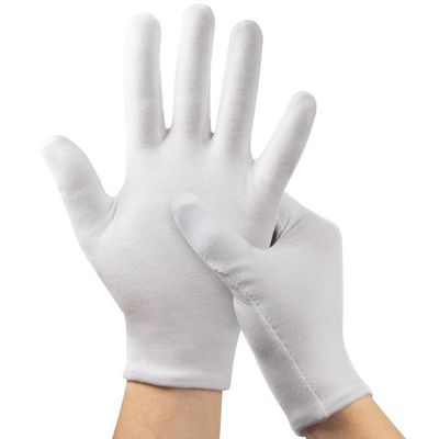 Beli M-XXL Landscape Hand Cotton Sarung Tangan Dicuci Untuk Inspeksi Kerja Putih pembuatan online