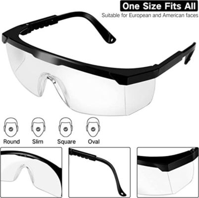 Beli Kacamata Safety Pelindung Mata Bening Unisex Anti Gores Anti Kabut Kacamata Safety pembuatan online