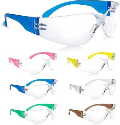 Beli Blue Polycarbonate UV Protection Eye Protection Kacamata Safety Tahan Gores UV 400 pembuatan online