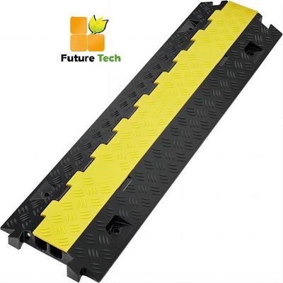 Beli Pelindung Kabel Luar Ruangan Rubber Speed ​​Hump 2 Channel Low Profile Speed ​​Bump pembuatan online