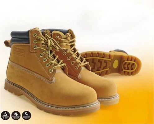 Beli EU36 - 47 Sepatu Safety Goodyear Tahan Panas Tahan Aus Sepatu Hiking Mid Cut pembuatan online