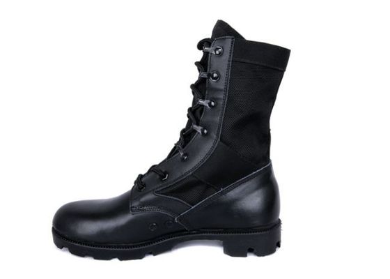 Beli EUR39-47 Hitam Kulit Asli Sepatu Taktis Tahan Air Kulit Hitam Sepatu Tempur Wanita pembuatan online