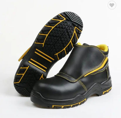Beli Tahan Suhu Tinggi S3 SRC Sepatu Keselamatan Industri Sepatu Bot Kulit Untuk Pengelasan EU35 pembuatan online
