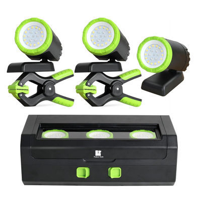 Beli 3-Paket Lampu Kerja LED Isi ulang dengan Kasus Portable untuk Camping pembuatan online