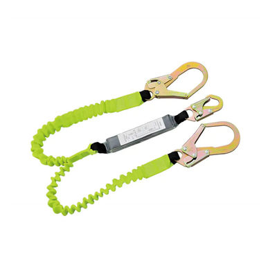 Harga yang bagus 50mm Heavy Duty Webbing Safety Lanyard Fall Arrest Adjustable 138 Sampai 180cm on line