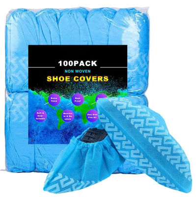 Harga yang bagus Penutup Sepatu Nonwoven 16.9in Sekali Pakai Penutup Sepatu Staf Medis Tahan Air Rumah Sakit on line
