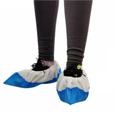 Harga yang bagus 50gsm PP PE Disposable Shoes Cover Disposable Nonwoven Fabric Slip Resistant Shoe Covers on line