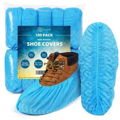 Harga yang bagus 6.7in Lebar Sepatu Sekali Pakai Tahan Air Menutupi Anti Slip Clean Room Overshoes Untuk Rumah Sakit on line