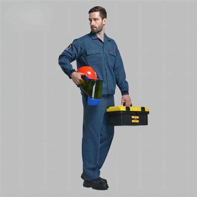 Harga yang bagus Seragam Kerja Keselamatan Insinyur Listrik Pakaian Kerja Tahan Api Untuk Perlindungan Arc Flash on line