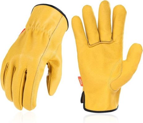 Harga yang bagus Sarung Tangan Kulit Tangan Tahan Robek dengan Ketangkasan dan Desain Easy On Off untuk Keselamatan Kerja on line