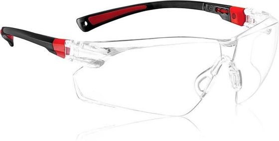 Harga yang bagus Kacamata Safety Anti-Kabut Ringan Anti-Kabut Perlindungan UV Tahan Gores 10in Karet Bening on line