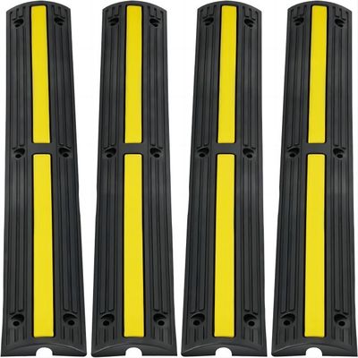 Harga yang bagus 38in 6600Lbs Rubber Speed ​​Hump 4 Pack Of 1 Channel Rubber Road Hump 3ton on line