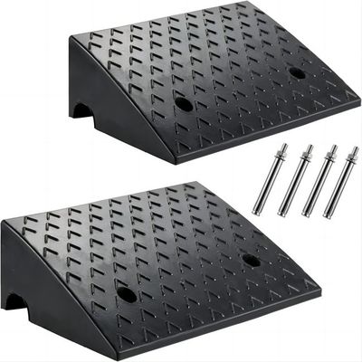 Harga yang bagus 19X15in Rubber Driveway Ramps Road Safety Accessories Untuk Sepeda Kursi Roda on line