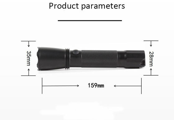 Harga yang bagus FT3W Lampu Kuat Lampu Ledakan Proof Torch Dengan Hitam 157 * 35mm Industrial on line