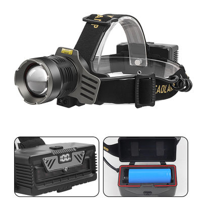 Harga yang bagus FTH653-1 Lampu depan isi ulang 1200 Lumen Waterproof IPX4 Dengan Alloy Aluminium Hitam + ABS on line