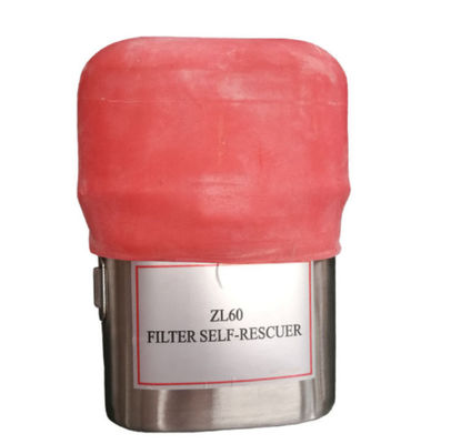 Harga yang bagus Respirator Self Rescue ZL60 Ukuran Kecil dengan Waktu Perlindungan 60 menit dan Bahan Kimia Internal untuk Pertambangan bawah tanah on line